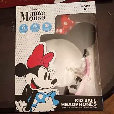 Disney© Minnie Mouse Kid Safe Headphones W/ Volume Limiting New 2020 • $15