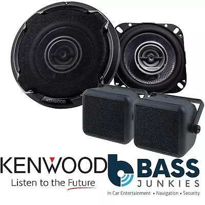 Kenwood 4  440 Watts Car Speakers With Van/Motorhome/Caravan Box Pods PAIR • £59