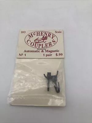 McHenry Couplers HO #1 Knuckle Coupler Automatic And Magnetic 1 Pair Free Ship • $9.95