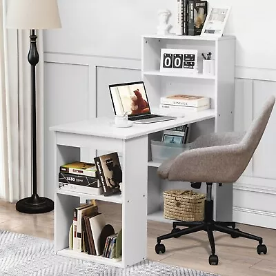 $153.95 • Buy Giantex Computer Desk Workstation Study Table W/ Storage Shelves Home Office