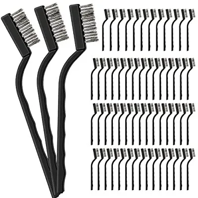 60 Pcs Mini Wire Brush Stainless Steel Brush Small Metal Brush For Cleaning • $30.29