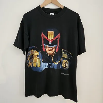 Vintage Judge Dredd Shirt Large Movie Promo Tee Sylvester Stallone Comics 90s • $99.98