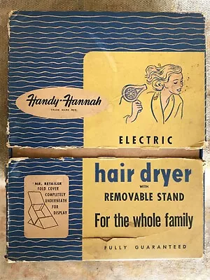 Handy-hannah Vintage Hair Dryer In Original Display Box-model 995-c • $47