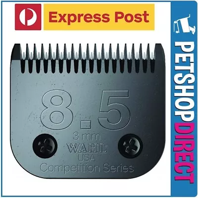Wahl ULTIMATE Competition Clipper Blade Set #8.5 Size 2.8mm BLACK EXPRESS POST • $74.95