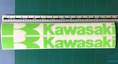 Kawasaki Belly Pan Decals - Race Bike Track Road -Matt Green -ZX10 ZX6 Ninja Etc • £12