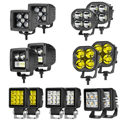 2X 3inch 80W LED Work Light Cube Pods Spot Flood Driving Fog Lamp Offroad ATV US • $29.95