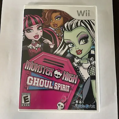 Monster High Ghoul Spirit (Nintendo Wii 2011) VG Complete W/Manual Free Ship • $8.49