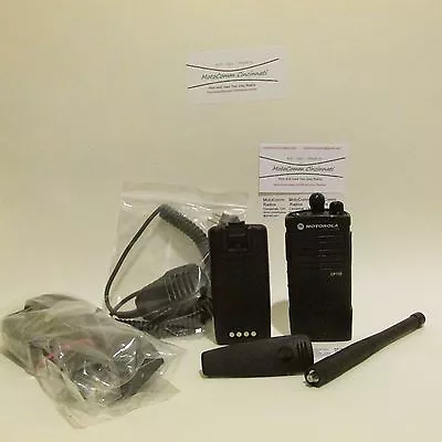 Motorola Radius CP110 VHF 2 Channel 2W Two Way Business Radio W/ Speaker Mic (#4 • $95