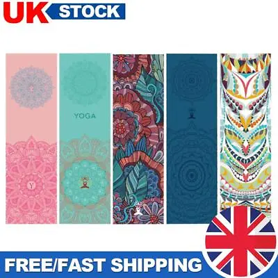 Yoga Sports Printed Towels Breathable Sweat Absorption Pilates Towel Blanket • £6.59