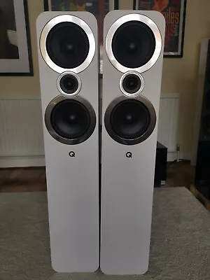 Q Acoustics 3050i Floorstanding Speakers - Arctic White In Mint Condition! • £300