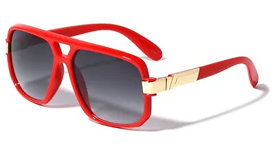 Gazelle Square Sport Aviator Sunglasses Oversized Run Dmc Hip Hop Retro Designer • $12.95