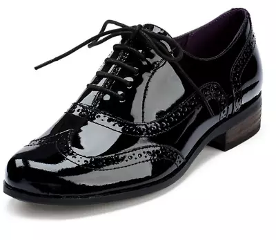 £29.95 • Buy Clarks BNIB Ladies Shoes HAMBLE OAK Black Patent Leather UK 4 / 37 Wide Fit
