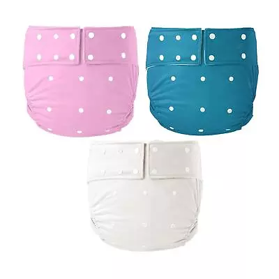 Leakproof Adult Pocket Nappy Cover For Incontinence Washable Pants For Men Women • £12.40