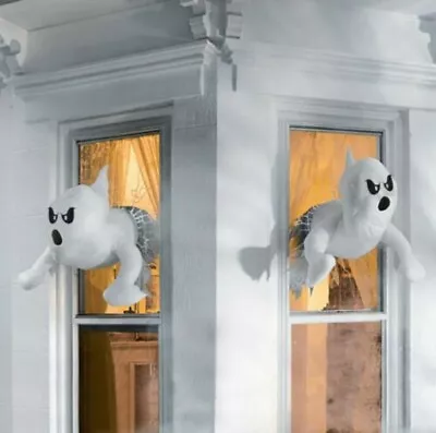 Halloween Ghost Wall Broken Window Decoration Party Props Soft Creepy Ornament • £4.99