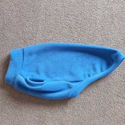 Dachshund Dog Coat Jumper Polar Fleece Anti Pill Cornflower Blue Back 18  / 45cm • £8.99