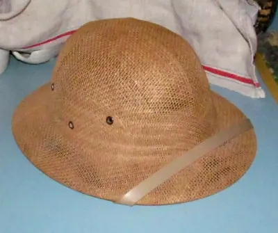 Vintage Sun Fari Wicker Straw Outdoor Safari Hat Super Cool  Adjustable • $14.99