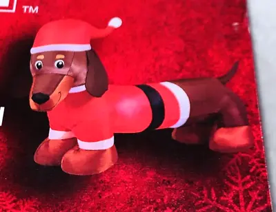 New 3.5' DACHSHUND GEMMY CHRISTMAS AIRBLOWN INFLATABLE LED Home Accents Holiday • $21.85