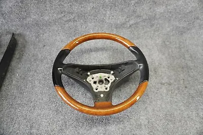 Mercedes R171 Slk350 Slk280 Sl550 Sl600 Steering Wheel Wood Leather Assembly Oem • $240