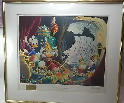 Carl Barks 20×16 Lithograph Hand Signed In The Cave Of Ali Baba 107/245 Jm Ed. • $599.99