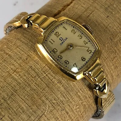Women's Vintage OMEGA Swiss 14K Gold Mechanical Watch • $362.17