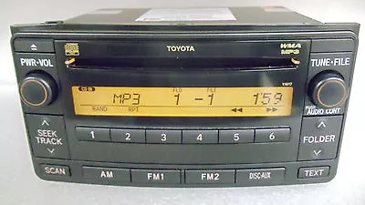 Toyota FJ Cruiser 4Runner Yaris AUX AM FM Radio Stereo MP3 CD Player OEM 11817 • $199