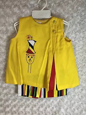 Vintage Styled By Miss BEA Girl's Outfit Size 24 Months Clown • $15.99