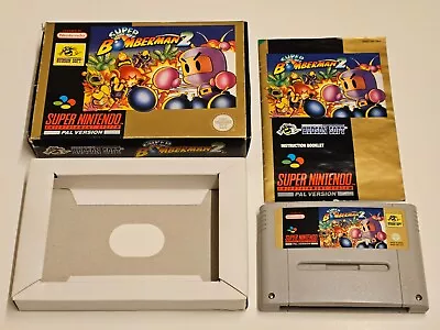 Super Bomberman 2 | Super Nintendo SNES | Boxed Complete In Box Inc Manual CIB • £59.99
