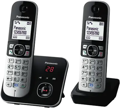 Panasonic Cordless 6822 Digital Home Phone Twin Pack KX-TG6822ALB • $109