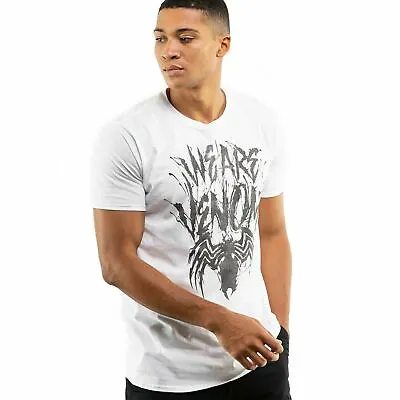 Official Marvel Mens We Are Venom T-shirt White S - XXL • £13.99