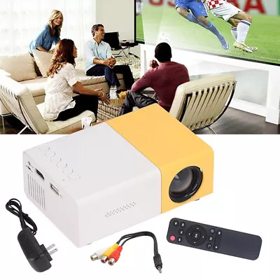 Portable Mini Projector LED HD 1080P WIFI Home Cinema Theater LCD Projector US • $23.99