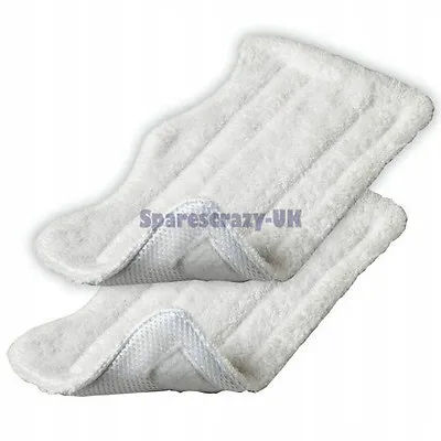  2 X Microfibre Washable Universal Steam Mop Cloth Cleaning Pads  • £7.99