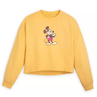 Mickey Mouse Genuine Mousewear Pullover Sweatshirt For Women ? Gold Size L • $59.90