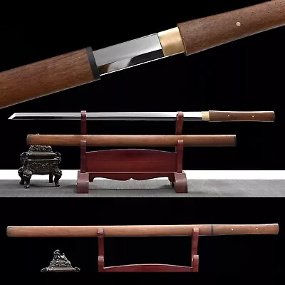 Hand Japanese Samurai Katana 9260 Spring Steel Full Tang Function Sword Sharp  • $174.71