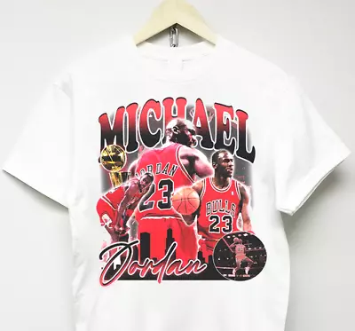 MICHAEL JORDAN T-SHIRT Vtg Rap Asrtroworld Vlone 90s Dennis Rodman Wu Tang Kanye • $24.65