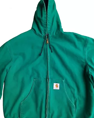 $65 • Buy Mens Vintage Carhartt JR132 Jacekt Coat Sz Xl 46-48 Green