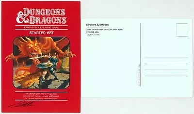 $49.16 • Buy Larry Elmore SIGNED TSR AD&D D&D Art Post Card ~ D&D RPG Starter Boxed Set Basic