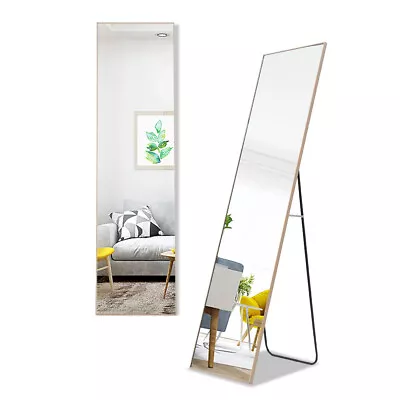 Champagne Tall Mirror Wall Full Length Hallway Bedroom Shabby Mirrors 147 X 37cm • £35.95