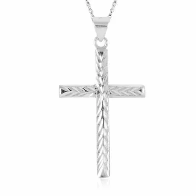 $18.99 • Buy 925 Sterling Silver Cross Pendant Necklace For Women Fine Jewelry For Size 18 