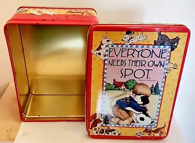 Vintage Mary Engelbreit Everyone Needs Their Own Spot Tin Box 5.5  X 4  X 2.5  • $9.99