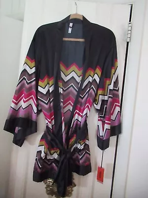 NWT Missoni For Target Kimona Style Wrap Around Robe- / Zig Zag/ Calm Violet/ XL • $49.99