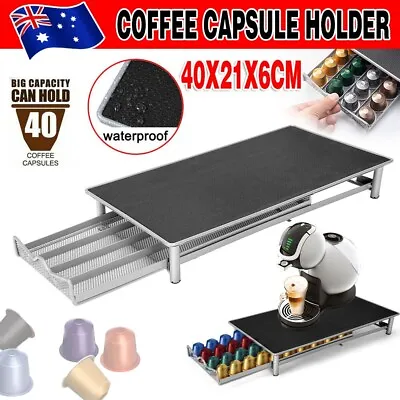 For Nespresso 40 Coffee Capsules Pod Holder Stand Dispenser Rack Storage Capsule • $25.18