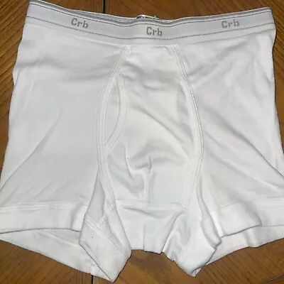 CRB Vintage White Boxer Brief Size Small • $17