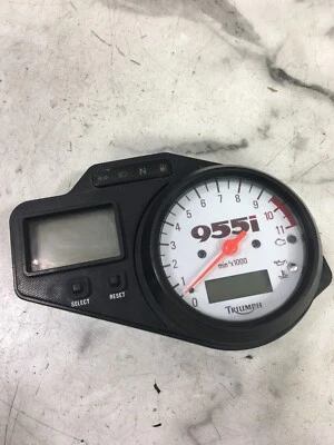 $399 • Buy 02 Triumph Speed Triple 955i Speedometer Tachometer Dash Gauge Meter Display