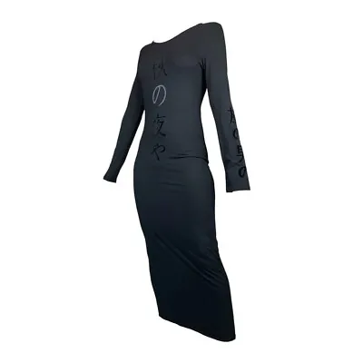 Kenzo Vintage 90s Black Maxi Dress. Size S/M (UK10/12). Good Cond NO RESERVE • $63.16