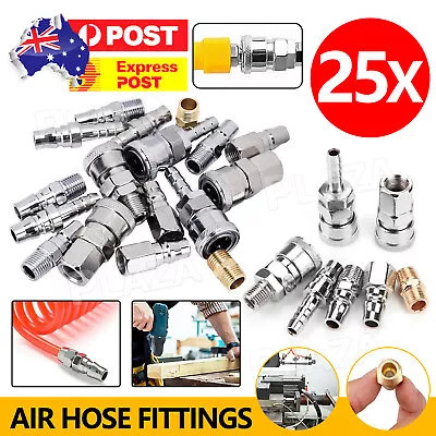 25X Air Hose Fittings Nitto Type Male Female Barb Coupler Compressor Air Tools • $16.95