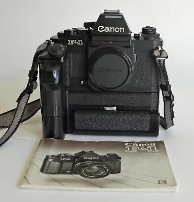 Canon F1 Film Camera Incl Motor Drive 3 Lenses And Extras VGCq • £450