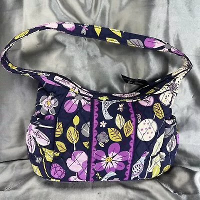 Vera Bradley Purple/Blue/Green Retired Pattern “Floral Nightingale” Hobo Bag • $29.99