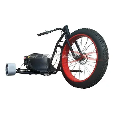 Drift Trike Gas Powered 6.5HP 3 Wheel Big Red Cart Go Kart Bike Motor Wheeler • $1499.99