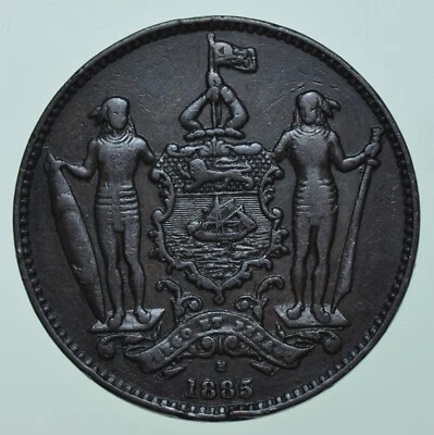£8 • Buy British North Borneo, (sabah, Malaysia), Bronze Cent, 1885-h Heaton Mint Coin