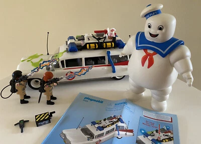 £25 • Buy Playmobil 9220 Ghostbusters Ecto-1 Car Playset And Marshmallow Man VGC